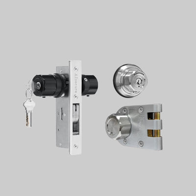 Jimmy Proof Lock(A9) & Storefront Door Lock (A5) - Key aliked combo ,Schlage Keyway