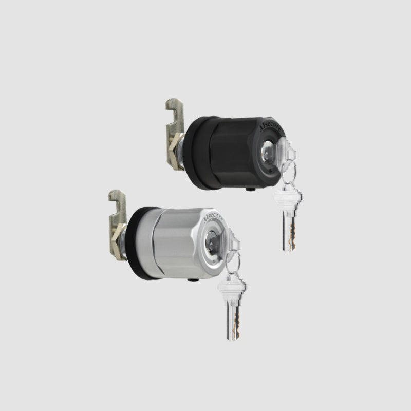 A7: 2*locks Twist-to-Lock  Cabinet Cam Lock Keyed Alike Combo Black+silver
