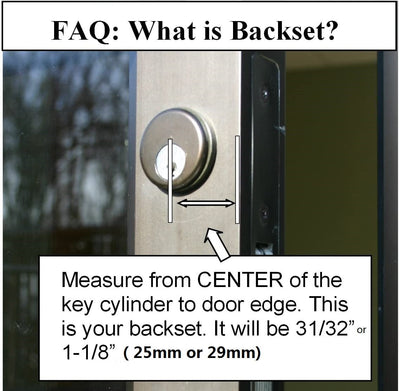 A5 Twist-to-Lock Storefront Door Lock Keyless with an Inaccessible Bypass Tool Open  with an Anti-Mislock Button,Silver,Hookbolt,Backset 1.1/8"